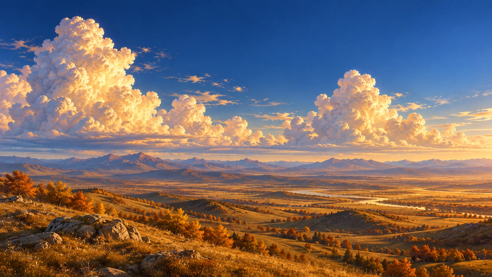 Dreamlike skies with a sunlit golden cloud. About or editorial section image.