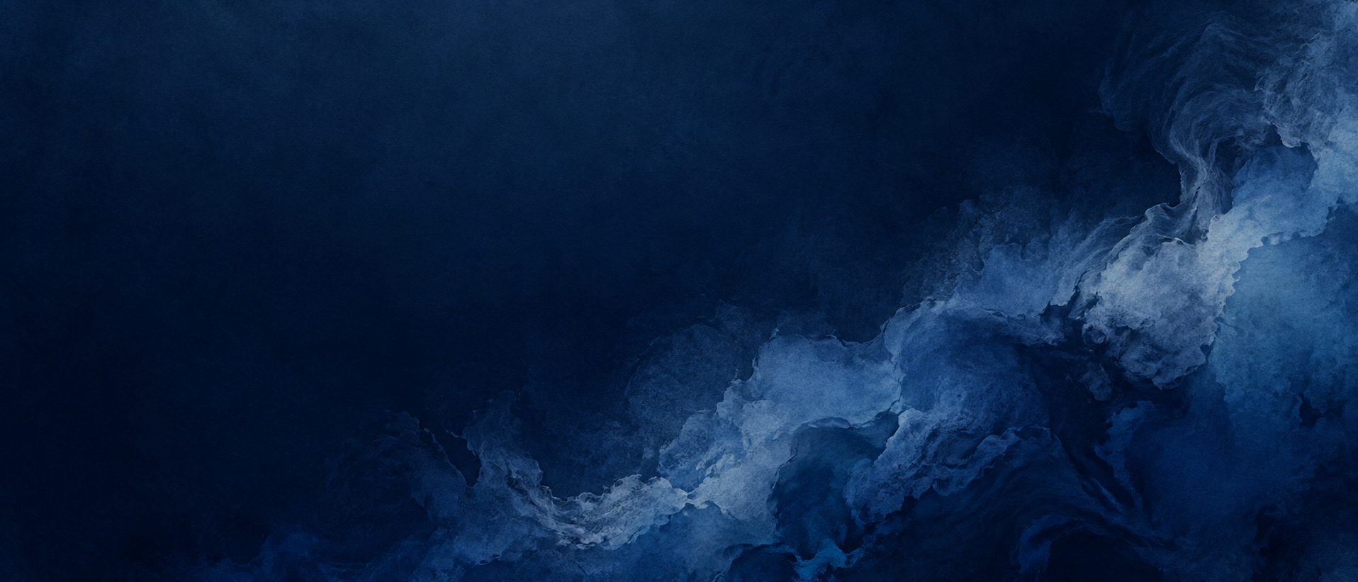 Deep indigo washes flowing like ink through water. Main background.